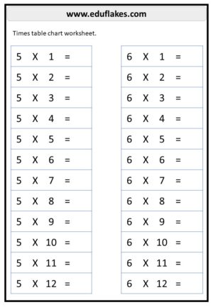 Free multiplication worksheets - eduflakes