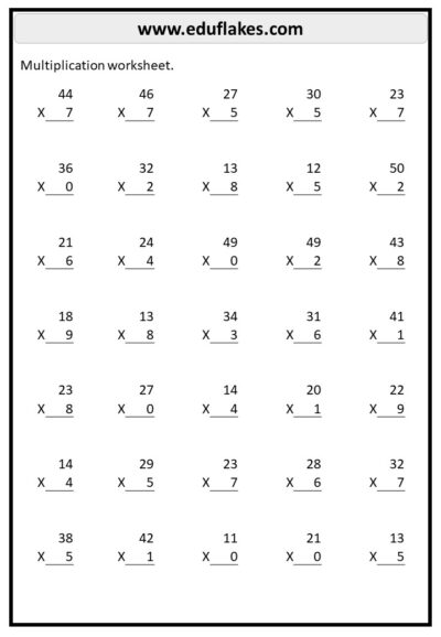 Multiplication Worksheets Free PDF 26