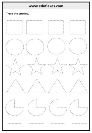 Free tracing worksheets - eduflakes