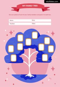 Kindergarten Family Tree Template - Eduflakes