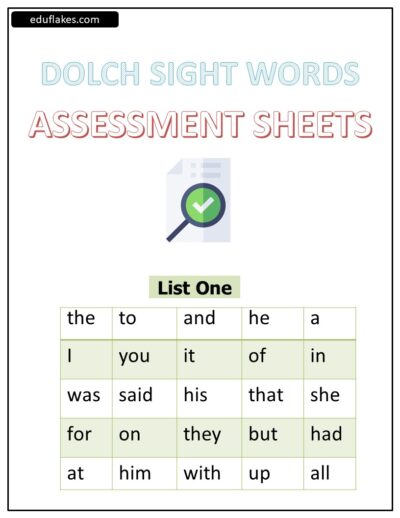 Sight Word Assessments 2