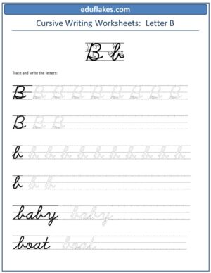 Cursive writing A to Z - eduflakes