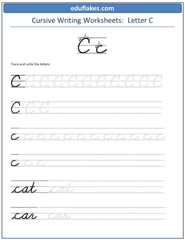 Cursive writing A to Z - eduflakes