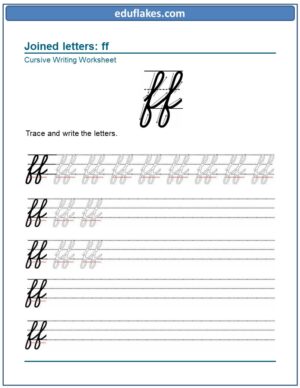 Cursive letters join - eduflakes