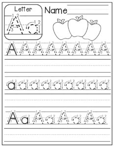 Free alphabets practice letters preschool printable worksheets - eduflakes