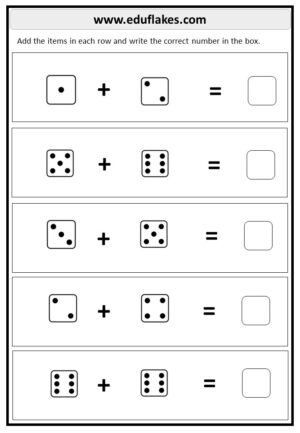 Free Grade 1 Addition PDF Worksheets - eduflakes