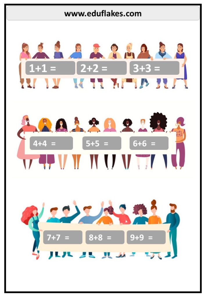 Free Grade 1 Addition PDF Worksheets - Eduflakes