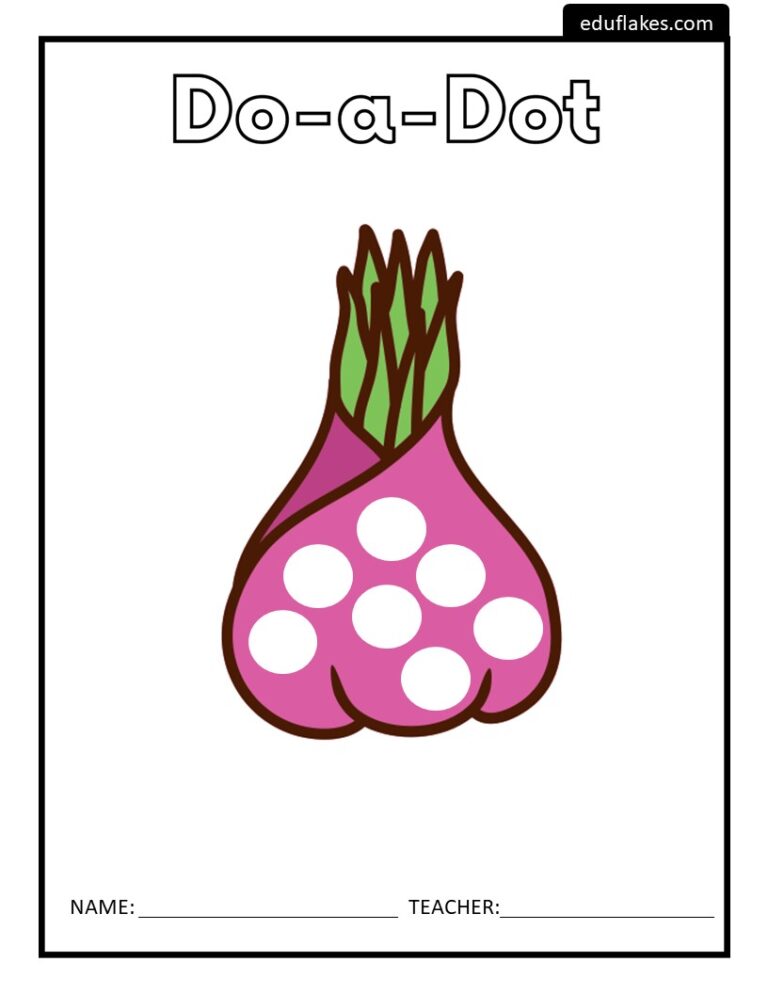 Do A Dot Vegetables Free Pdf Printable - Eduflakes