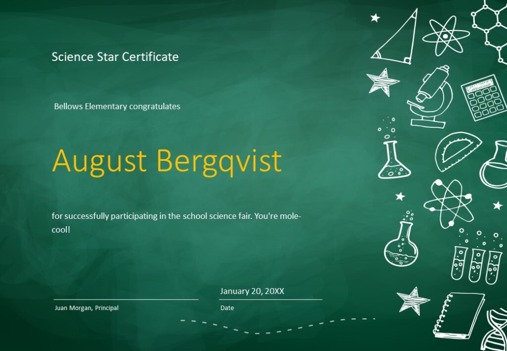Preschool Kindergarten Certificate Diploma Free Editable Powerpoint ...
