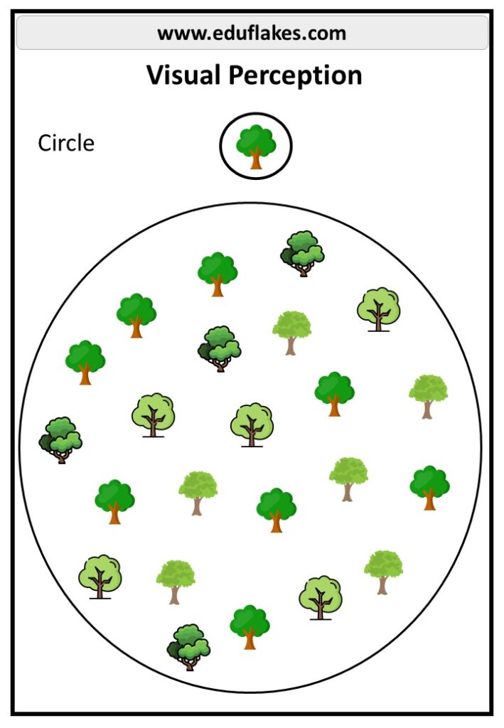 Kindergarten Visual Perception Worksheets - eduflakes