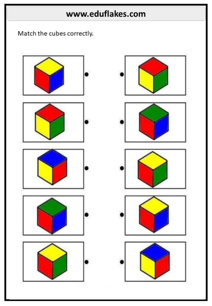 Kindergarten Visual Perception Worksheets - Eduflakes