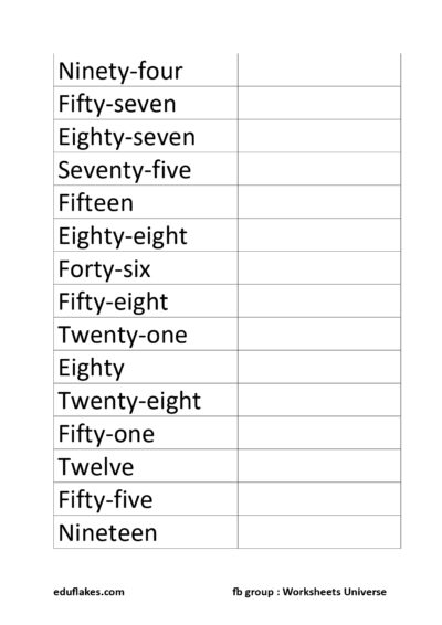 Write In Numerals page 0006