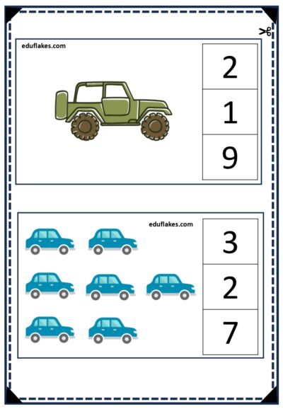 Count and Clip Cars page 0008