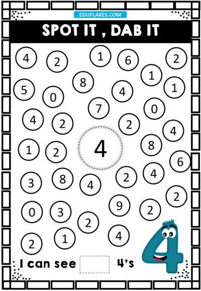 Kindergarten Number Recognition 1 to 10 6