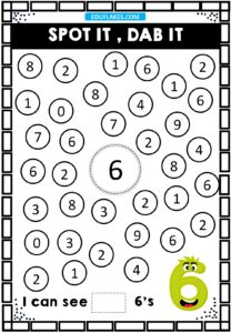 Kindergarten Number Recognition 1 to 10 8