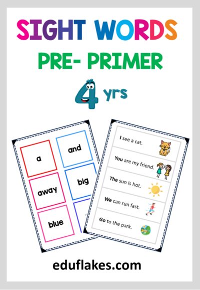 Sight Words Age 4 page 0001