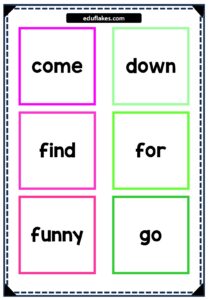 Sight Words Age 4 page 0004