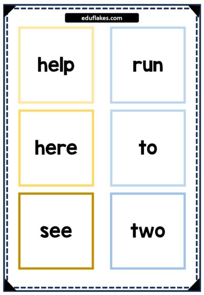 Sight Words Age 4 page 0005