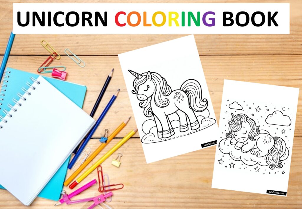 Unicorn Coloring Book Free PDF