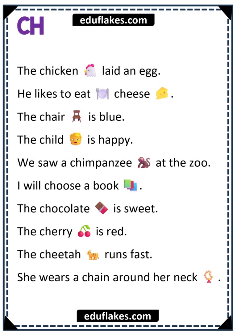 Digraph Sentences Worksheets 25 Free PDF - Eduflakes