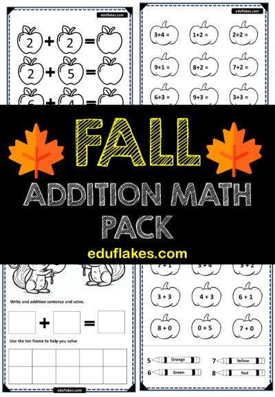 FALL AUTUMN ADDITION WORKSHEETS page 0001