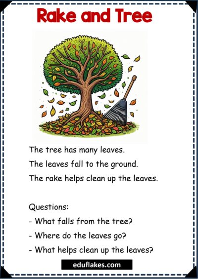 Fall Theme Kindergarten Comprehensions with Questions page 0008