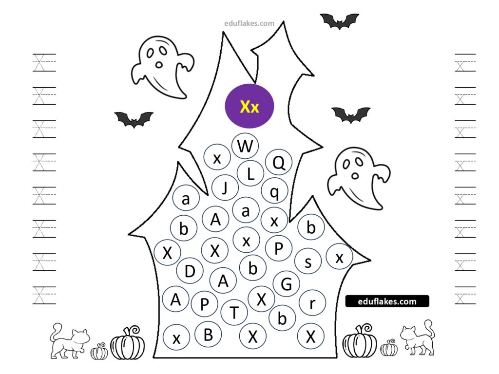 Haunted House Halloween Theme – Free A-Z Letter Identification, Tracing ...