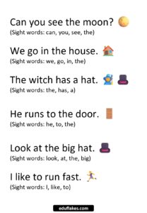 Halloween Kindergarten Sight Words Reading Free PDF - Eduflakes