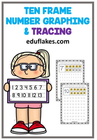 Kindergarten number tracing and Counting on ten frames Free PDF