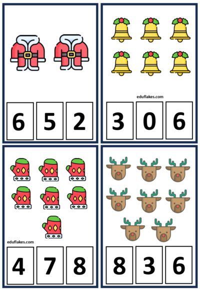 Christmas Count and Clip Cards page 0009