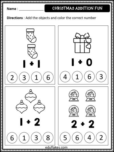 Christmas Theme Kindergarten Math Unit page 0005