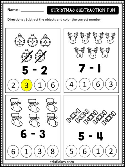 Christmas Theme Kindergarten Math Unit page 0006