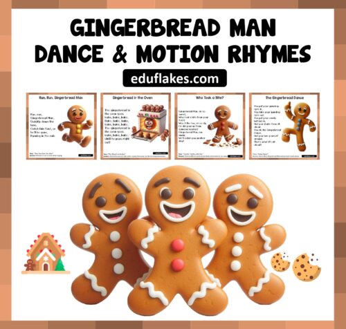 Gingerbread Man Dance and Motion Rhymes: Fun Learning for Kindergarten