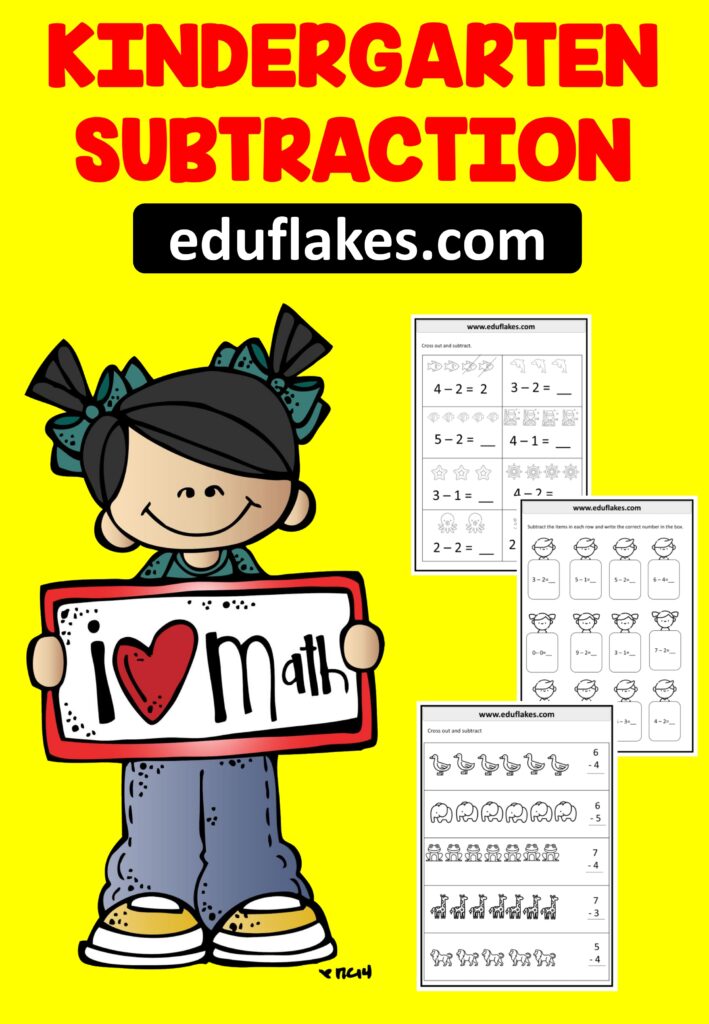 Kindergarten Subtraction Worksheet Printables Free PDF