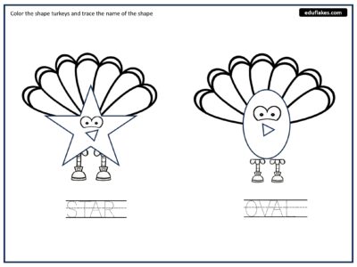 Thanksgiving Shapes Turkeys page 0015