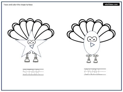 Thanksgiving Shapes Turkeys page 0016