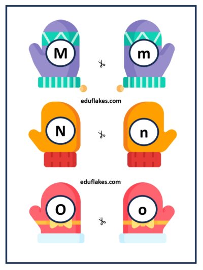 Christmas Alphabets Mitten Match page 0007