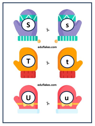 Christmas Alphabets Mitten Match page 0009