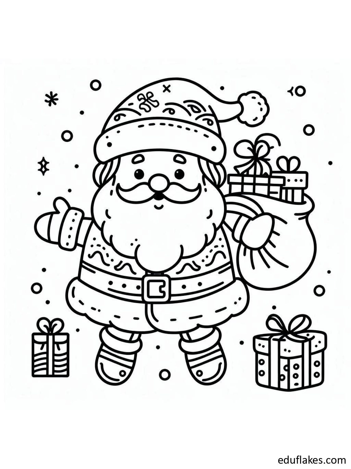 Christmas Coloring Book 60 Pages page 0002