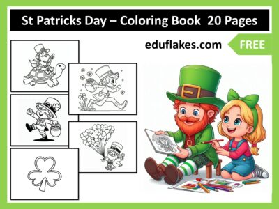 StPatricks Day Coloring Book flat page 0001 1