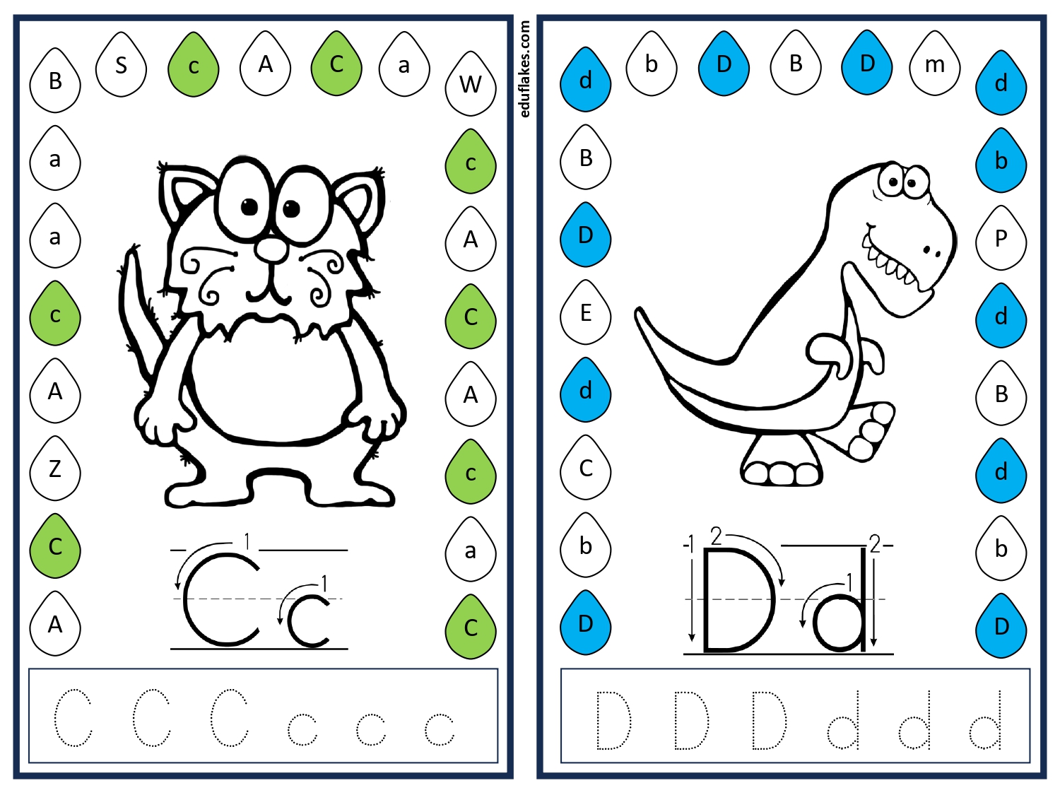 Kindergarten_Free_Easter_Hole_Punch_Coloring_Tracing_page-0004 Kindergarten Free Easter Hole Punch Coloring Tracing page 0004