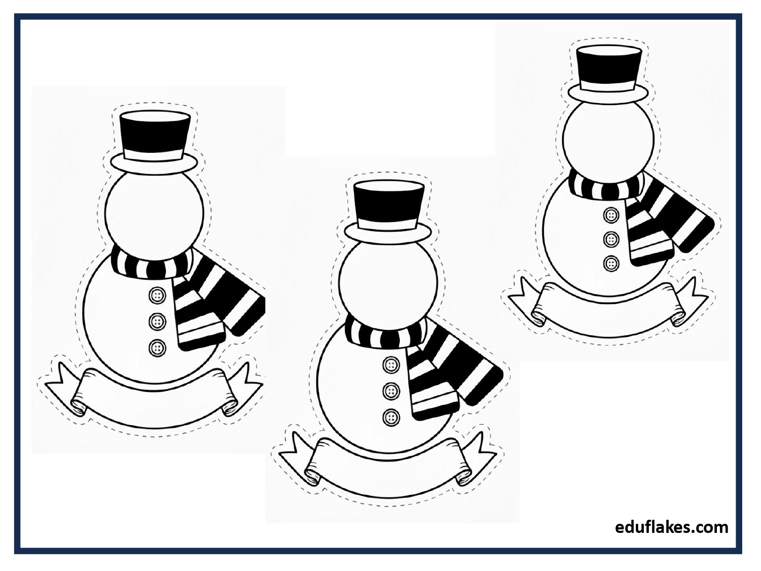 Christmas_Snowman_Template_Ornaments_page-0005 Christmas Snowman Template Ornaments page 0005
