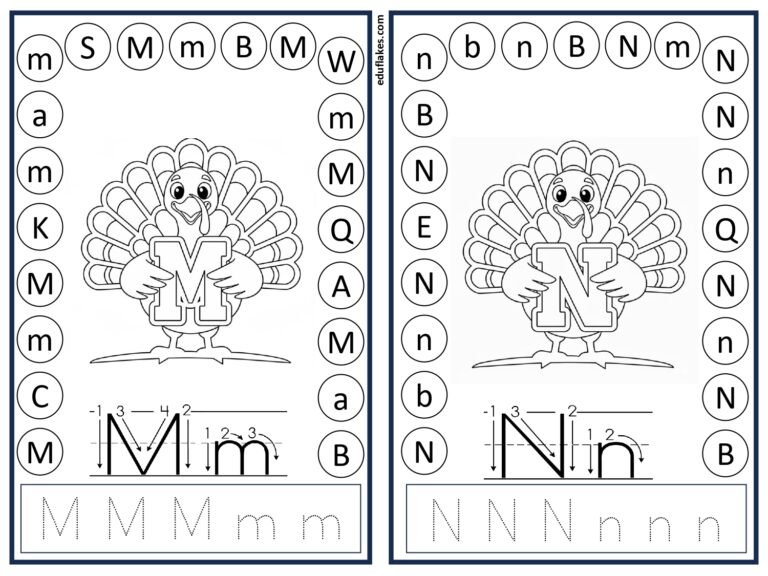 Thanksgiving Alphabet Identification, Tracing And Coloring Freebie PDF ...